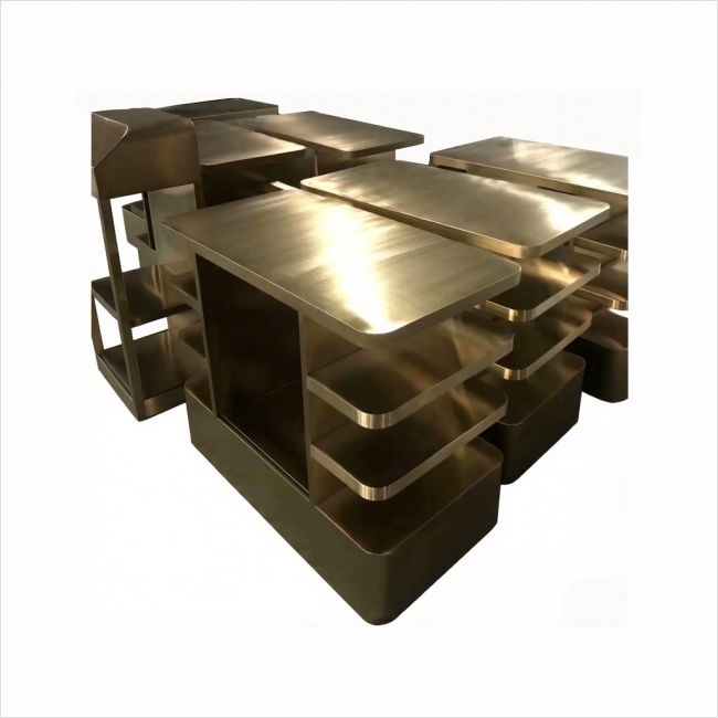 玫瑰金不锈钢桌